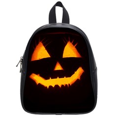 Pumpkin Helloween Face Autumn School Bag (small) by Celenk