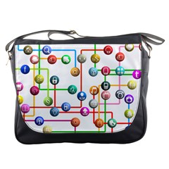 Icon Media Social Network Messenger Bags by Celenk