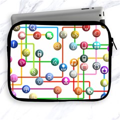 Icon Media Social Network Apple Ipad 2/3/4 Zipper Cases by Celenk