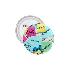 Stickies Post It List Business 1 75  Buttons by Celenk