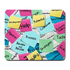 Stickies Post It List Business Large Mousepads by Celenk