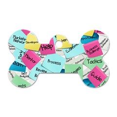 Stickies Post It List Business Dog Tag Bone (two Sides) by Celenk