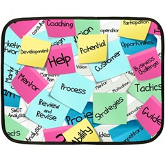 Stickies Post It List Business Fleece Blanket (mini) by Celenk