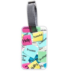 Stickies Post It List Business Luggage Tags (two Sides) by Celenk