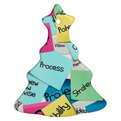 Stickies Post It List Business Ornament (christmas Tree)  by Celenk