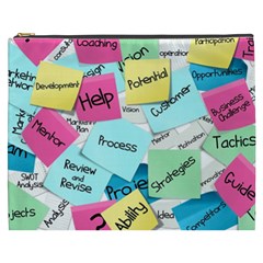 Stickies Post It List Business Cosmetic Bag (xxxl)  by Celenk