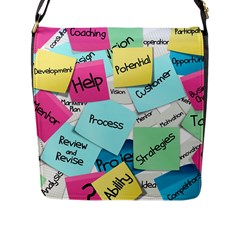 Stickies Post It List Business Flap Messenger Bag (l) 