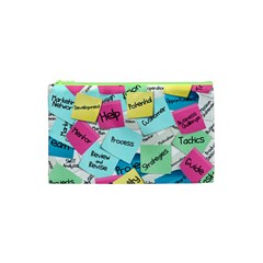 Stickies Post It List Business Cosmetic Bag (xs) by Celenk