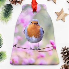 Spring Bird Bird Spring Robin Bell Ornament (two Sides) by Celenk