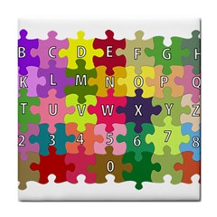 Puzzle Part Letters Abc Education Tile Coasters by Celenk