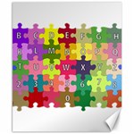 Puzzle Part Letters Abc Education Canvas 8  x 10  8.15 x9.66  Canvas - 1