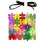 Puzzle Part Letters Abc Education Shoulder Sling Bags Front