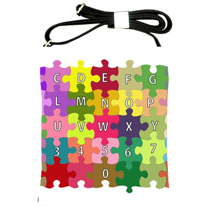 Puzzle Part Letters Abc Education Shoulder Sling Bags