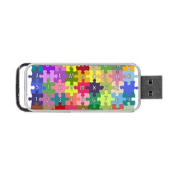 Puzzle Part Letters Abc Education Portable USB Flash (One Side)