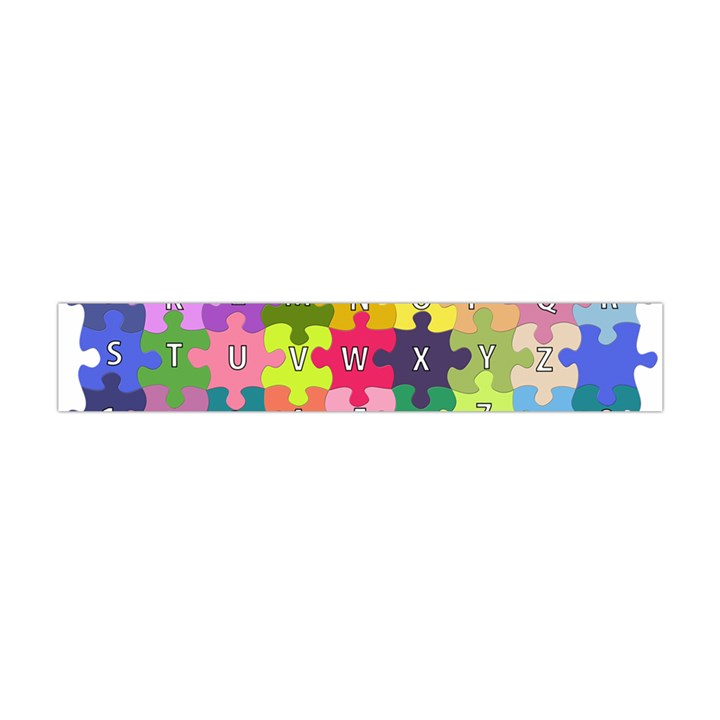 Puzzle Part Letters Abc Education Flano Scarf (Mini)