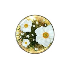 Summer Anemone Sylvestris Hat Clip Ball Marker (4 Pack) by Celenk