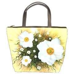 Summer Anemone Sylvestris Bucket Bags by Celenk