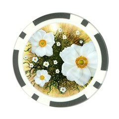 Summer Anemone Sylvestris Poker Chip Card Guard (10 Pack) by Celenk