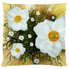 Summer Anemone Sylvestris Large Cushion Case (one Side) by Celenk