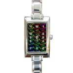 Thank You Font Colorful Word Color Rectangle Italian Charm Watch Front