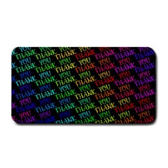 Thank You Font Colorful Word Color Medium Bar Mats by Celenk