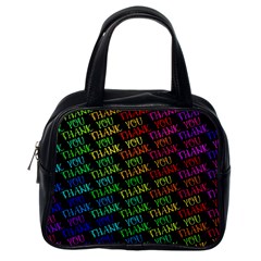 Thank You Font Colorful Word Color Classic Handbags (one Side) by Celenk