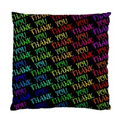 Thank You Font Colorful Word Color Standard Cushion Case (one Side) by Celenk