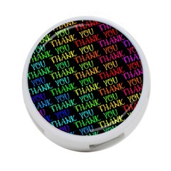 Thank You Font Colorful Word Color 4-port Usb Hub (two Sides)  by Celenk