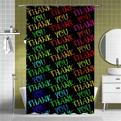 Thank You Font Colorful Word Color Shower Curtain 48  X 72  (small)  by Celenk