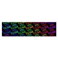 Thank You Font Colorful Word Color Satin Scarf (oblong) by Celenk