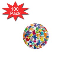 Volunteers Hands Voluntary Wrap 1  Mini Magnets (100 Pack)  by Celenk