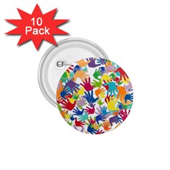 Volunteers Hands Voluntary Wrap 1 75  Buttons (10 Pack) by Celenk