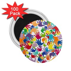 Volunteers Hands Voluntary Wrap 2 25  Magnets (100 Pack)  by Celenk