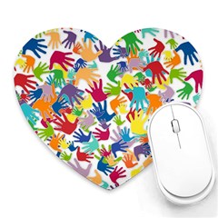 Volunteers Hands Voluntary Wrap Heart Mousepads by Celenk