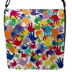 Volunteers Hands Voluntary Wrap Flap Messenger Bag (s)