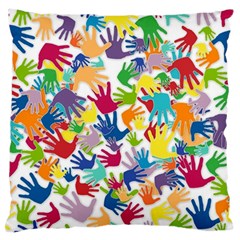 Volunteers Hands Voluntary Wrap Standard Flano Cushion Case (two Sides) by Celenk