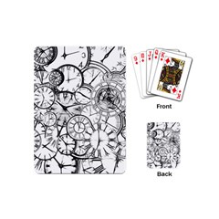 Time Clock Watches Time Of Playing Cards (mini) 