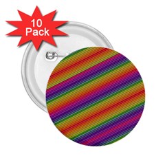 Spectrum Psychedelic Green 2 25  Buttons (10 Pack)  by Celenk