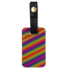 Spectrum Psychedelic Green Luggage Tags (one Side)  by Celenk