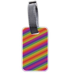 Spectrum Psychedelic Green Luggage Tags (two Sides) by Celenk