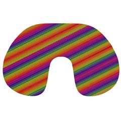 Spectrum Psychedelic Green Travel Neck Pillows by Celenk