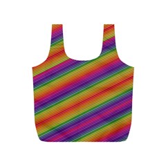 Spectrum Psychedelic Green Full Print Recycle Bags (s)  by Celenk