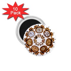 Time Clock Alarm Clock Time Of 1 75  Magnets (10 Pack)  by Celenk