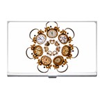 Time Clock Alarm Clock Time Of Business Card Holders Front