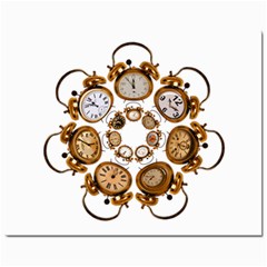 Time Clock Alarm Clock Time Of Mini Button Earrings