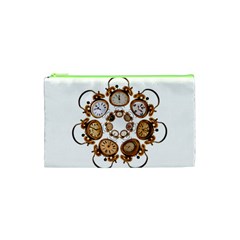 Time Clock Alarm Clock Time Of Cosmetic Bag (xs) by Celenk