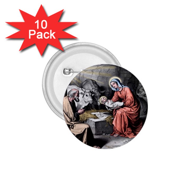 The birth of Christ 1.75  Buttons (10 pack)