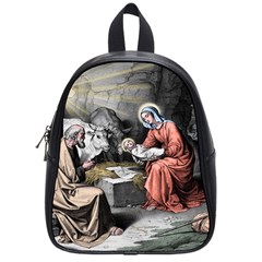 The Birth Of Christ School Bag (small) by Valentinaart