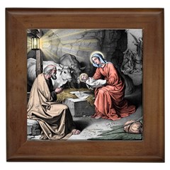 The Birth Of Christ Framed Tiles by Valentinaart