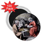 The birth of Christ 2.25  Magnets (100 pack)  Front